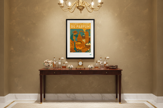 Mockup La distillation du Parfum