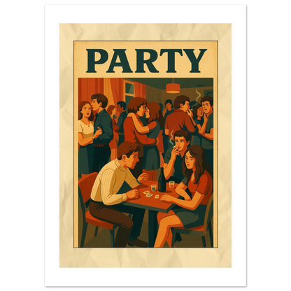Affiche "Party" - StudioRetroPop