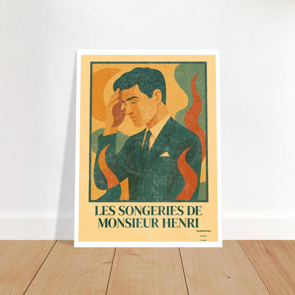 Affiche Affiche Le songeries de Monsieur Henri | StudioRetroPop® – StudioRetroPop® – 30x40 cm / 12x16″