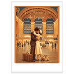 Affiche Les amants de la gare - Affiche vintage - Collection Vintage Stories VS N°010 - sans cadre ou avec – StudioRetroPop® – 30x40 cm / 12x16″