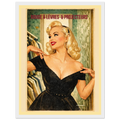 Affiche Rouge à lèvres & Projecteurs | Affiche vintage rétro – Collection Vintage Stories VS N°001 – StudioRetroPop® – 30x40 cm / 12x16″