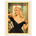 Affiche Rouge à lèvres & Projecteurs | Affiche vintage rétro – Collection Vintage Stories VS N°001 – StudioRetroPop® – 30x40 cm / 12x16″