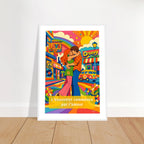 Affiche L'essentiel commence par l'amour - Affiche Colorée - Collection Love Stories LS N°001 - sans cadre ou avec – StudioRetroPop® – 30x40 cm / 12x16″