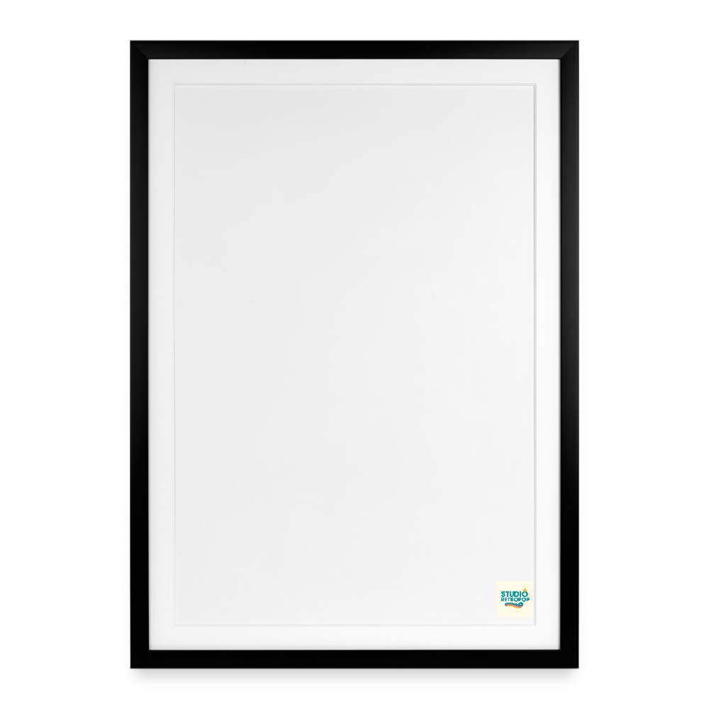 Affiche encadrée (49 × 69 cm) - noir