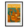 Studioretropop Affiche (80s) La distillation du Parfum - Format 49 x 69 cm avec cadre