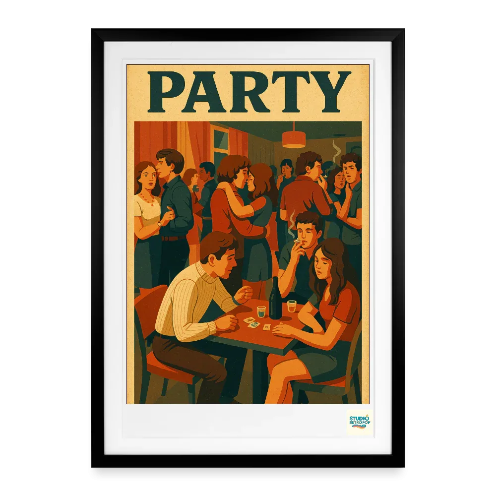 Studioretropop Affiche (80s) La Boum - Format 49 x 69 cm avec cadre