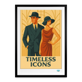 Affiche timeless icons - noir