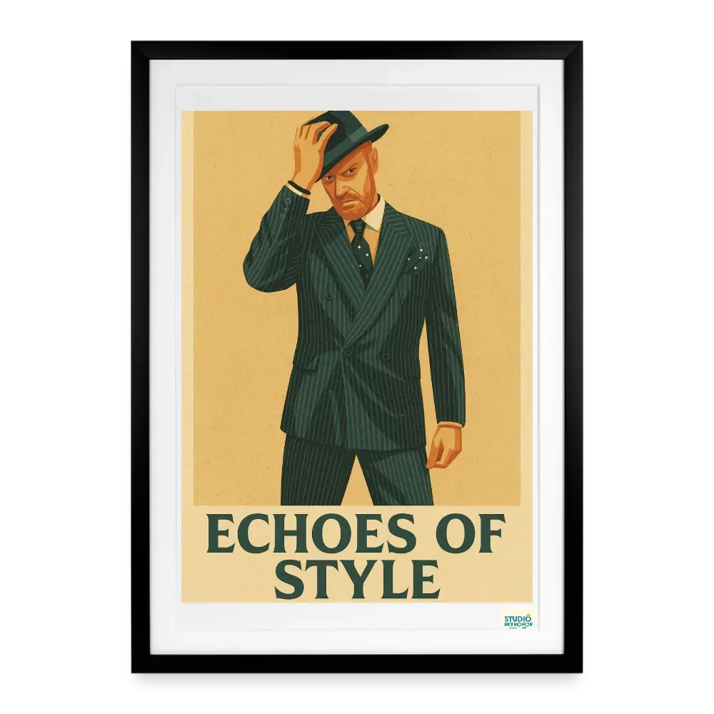 Affiche 30s Echoes of Style - Format 49 x 69 cm avec cadre
