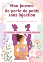 Mon Journal de Perte de Poids — Carnet de Suivi sous Injection (PDF téléchargeable)