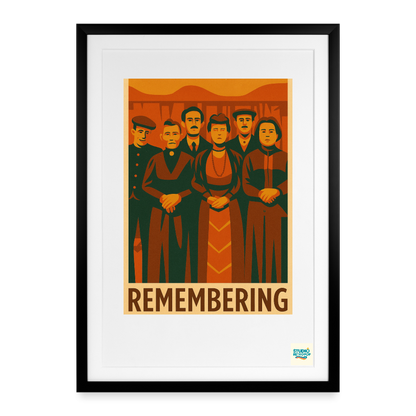 Studioretropop Affiche (Avant 1920) Remembering, un voyage dans le temps – Format 49 x 69 cm avec cadre