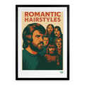 Studioretropop Affiche 70s Coiffures Romantiques - Format 49 x 69 cm avec cadre