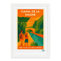Affiche Canal de la Siagne (2000 et +) - Format 27 × 37 cm avec cadre - blanc