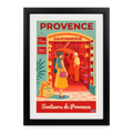 Affiche vintage Savonnerie de Provence Années 70 - Format 27×37cm encadrée noir