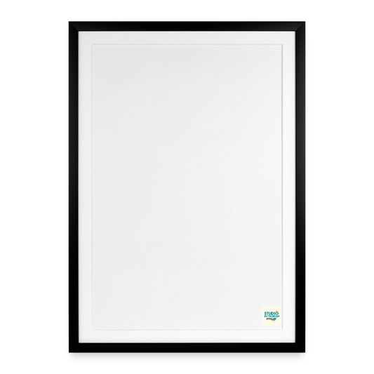 Affiche encadrée (49 × 69 cm) - noir