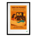 Studioretropop Affiche (80s) Les Samedis Soirs en 1980 - Format 49 x 69 cm avec cadre