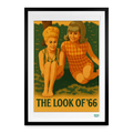 Studioretropop Affiche 60s The look of '66 - Format 49 x 69 cm avec cadre