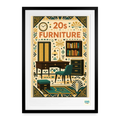 Studioretropop Affiche 20s décor - Format 49 x 69 cm avec cadre