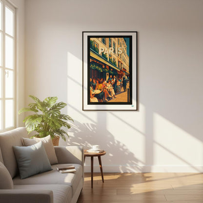 Affiche « Paris – Café de Paris » – L’art de vivre à la parisienne - StudioRetroPop