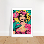 Affiche Choc Pop Art - Affiche Pop - Collection Pop Stories PS N°001 – StudioRetroPop® – 30x40 cm / 12x16″