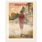 Affiche L'élégante du manoir — Affiche vintage chic – Collection Vintage Stories VS N°005 - sans cadre ou avec – StudioRetroPop® – 30x40 cm / 12x16″