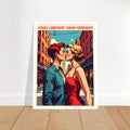 Affiche Aimer librement, aimer fierement - Illustration Moderne - Collection Love stories LS N°004 – StudioRetroPop® – 30x40 cm / 12x16″