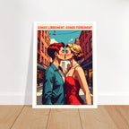 Affiche Aimer librement, aimer fierement - Illustration Moderne - Collection Love stories LS N°004 – StudioRetroPop® – 30x40 cm / 12x16″