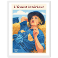 Affiche L’ouest intérieur - Affiche décorative - Collection Western Stories WS N°003 – StudioRetroPop® – 30x40 cm / 12x16″