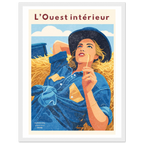 Affiche L’ouest intérieur - Affiche décorative - Collection Western Stories WS N°003 – StudioRetroPop® – 30x40 cm / 12x16″