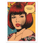 Affiche On ne nait pas Icone, on le devient — Affiche Rétro Pop- Collection Pop Stories PS N°005 – StudioRetroPop® – 30x40 cm / 12x16″