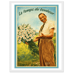 Affiche Le temps du bonheur- Affiche décorative - Collection Vintage Stories VS N°014 – StudioRetroPop® – 30x40 cm / 12x16″