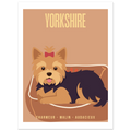Affiche Yorkshire - Charmeur - Malin -Audacieux – Poster 30 x40 cm - Collection Dogs stories – StudioRetroPop®