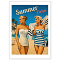 Affiche Summer Time – Affiche Mode - Collection Vintage Stories VS N°006 – StudioRetroPop® – 30x40 cm / 12x16″