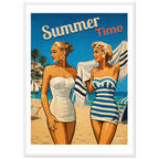 Affiche Summer Time – Affiche Mode - Collection Vintage Stories VS N°006 – StudioRetroPop® – 30x40 cm / 12x16″