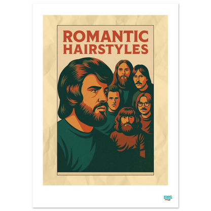 Affiche « Romantic Hairstyles » – L’art capillaire rétro - StudioRetroPop