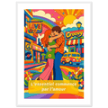 Affiche L’essentiel commence par l’amour - Affiche Colorée - Collection Love Stories LS N°001 – StudioRetroPop® – 30x40 cm / 12x16″