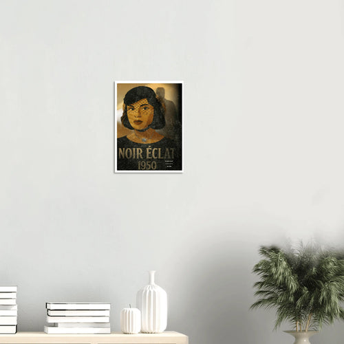 Affiche Noir Éclat – StudioRetroPop® – 30x40 cm / 12x16″