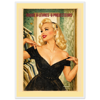 Affiche Rouge à lèvres & Projecteurs | Affiche vintage rétro – Collection Vintage Stories VS N°001 – StudioRetroPop® – 30x40 cm / 12x16″