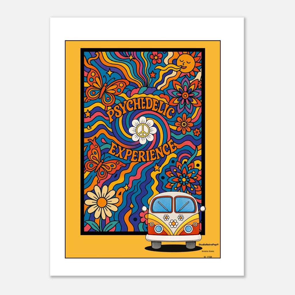 Affiche Psychédélique expérience – StudioRetroPop® – 30x40 cm / 12x16″
