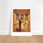 Affiche Les amants de la gare - Affiche vintage  - Collection Vintage Stories VS N°010 – StudioRetroPop® – 30x40 cm / 12x16″