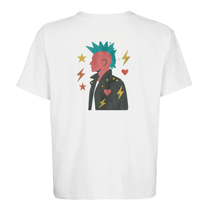 T-shirt "80s Punk Attitude" unisexe ample - StudioRetroPop