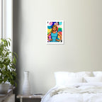 Affiche Love Love Girl — Affiche Art Rétro Pop - Collection Pop Stories PS N°002 – StudioRetroPop® – 30x40 cm / 12x16″