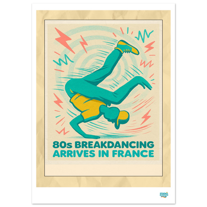 Affiche « 80s Breakdancing » – L’énergie urbaine des années 80 - StudioRetroPop