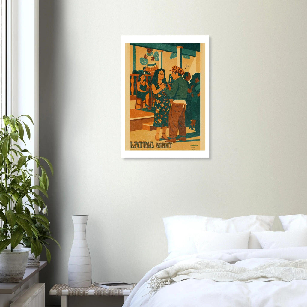 Affiche Affiche Latino Night – Collection Affiches Art Vintage Moderne | StudioRetroPop® – StudioRetroPop® – 30x40 cm / 12x16″