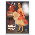 Affiche rétro Rouge Minuit – glamour parisien, Moulin Rouge nuit, illustration pin-up vintage – Collection Vintage Stories StudioRetroPop®