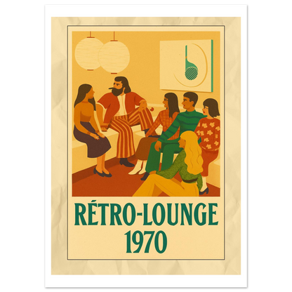 Affiche "Rétro-Lounge 1970" - StudioRetroPop