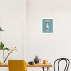 Affiche Levrier–Energique- Protecteur - Joueur - Poster 30 x40 cm - Collection Dogs stories – StudioRetroPop®