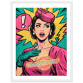 Affiche Choc Pop Art - Affiche Pop - Collection Pop Stories PS N°001 – StudioRetroPop® – 30x40 cm / 12x16″