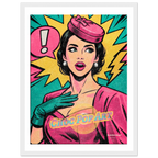 Affiche Choc Pop Art - Affiche Pop - Collection Pop Stories PS N°001 – StudioRetroPop® – 30x40 cm / 12x16″