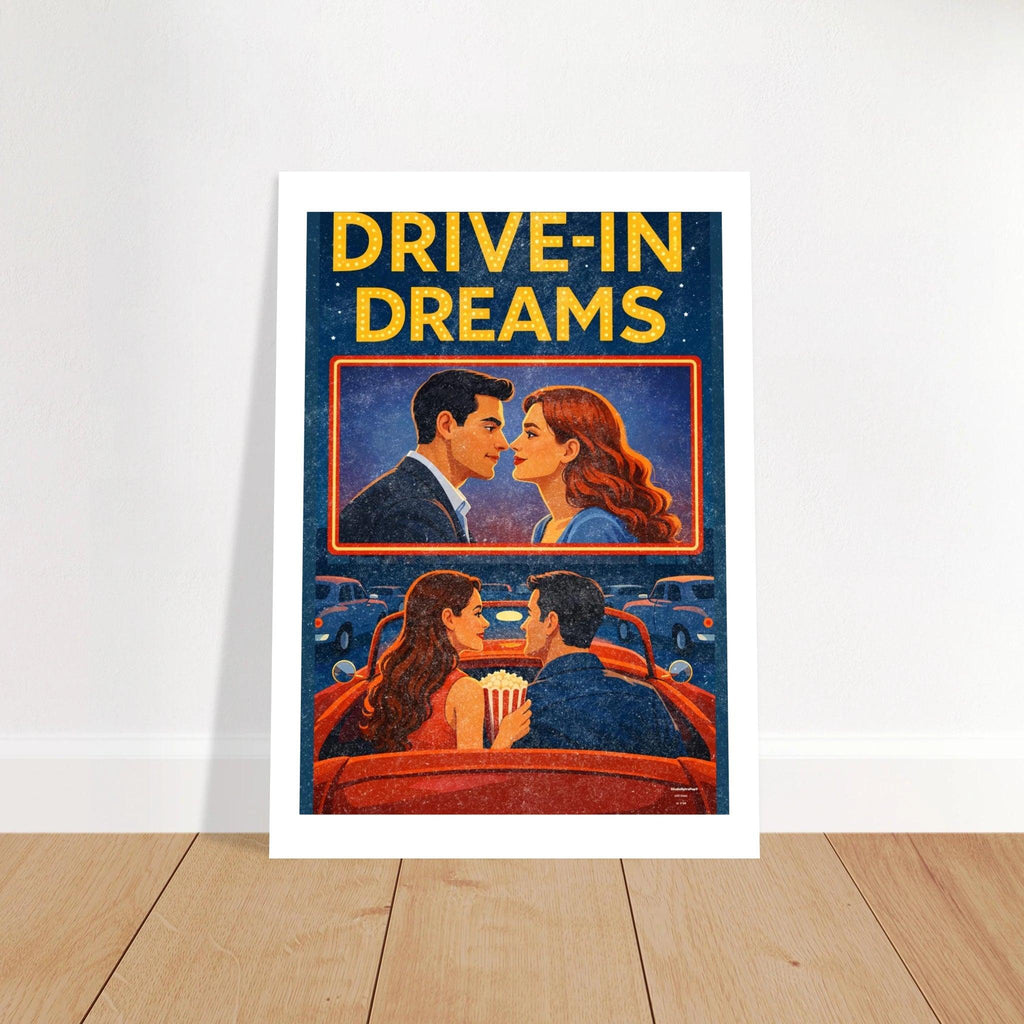 Affiche Affiche Drive-In Dreams – Collection Love Stories | StudioRetroPop® – StudioRetroPop®