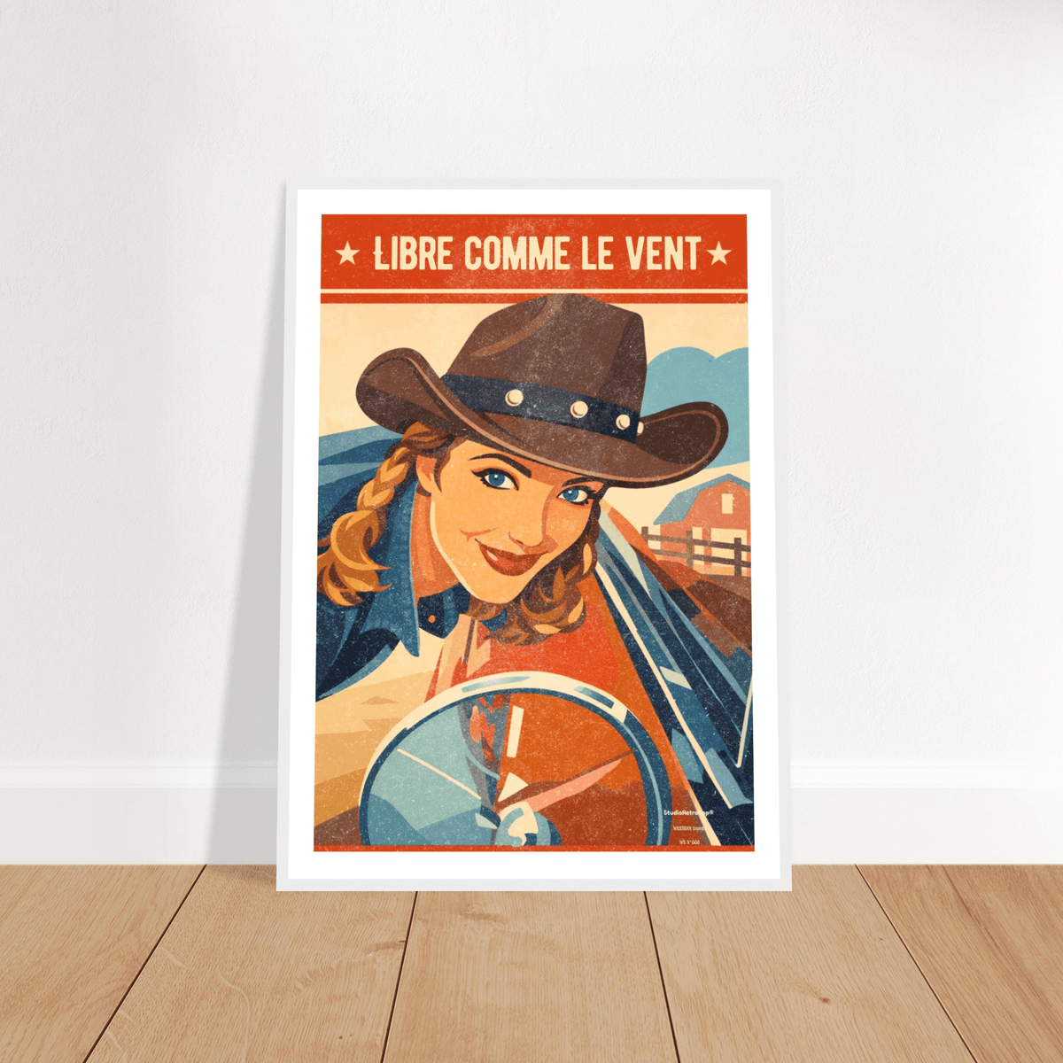 Affiche Affiche Libre comme le vent – Collection Affiches | StudioRetroPop® – StudioRetroPop® – 30x40 cm / 12x16″